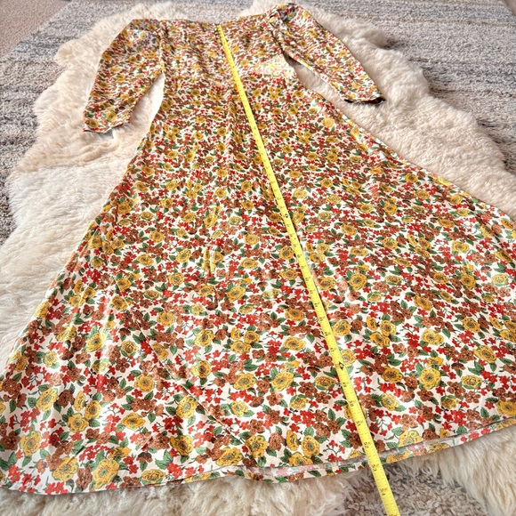 ✨Last Chance💋🌼🌹DÔEN ‘Vittoria’ Silk Jennifer Spring Maxi Dress XS✨ - Picture 13 of 15